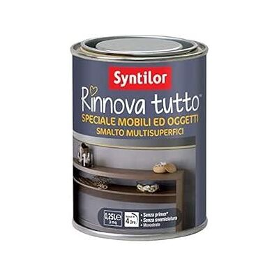 SYNTILOR Rinnova Tutto Smalto Specialemobili 0,50 Lt Nero Metallizzato - SYNTILOR Rinnova Tutto Smalto Specialemobili 0,50 Lt Nero Metallizzato -