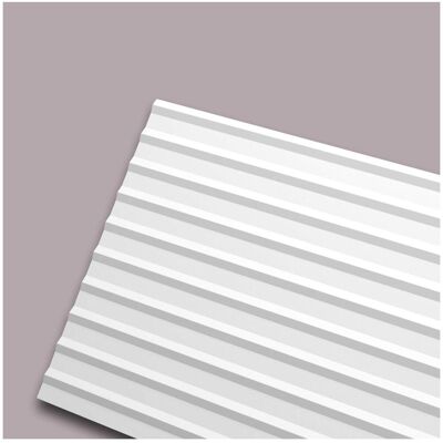NMC 3d Rivestimento Murale Plissé L 2600 Wallstyl Noel Marquet Pannellatura Pannello Acustico Elemento Decorativo Cornice Parete Modanatura Aspetto Stucco Modanatura Design Moderno Bianco 2,6 M NMC 3d Rivestimento Murale Plissé L 2600 Wallstyl Noel Marquet Pannellatura Pannello Acustico Elemento Decorativo Cornice Parete Modanatura Aspetto Stucco Modanatura Design Moderno Bianco 2,6 M