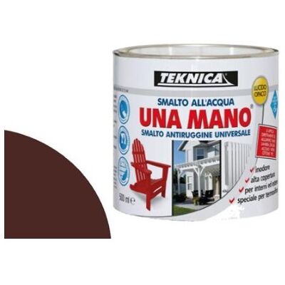 TEKNICA Smalto All'acqua Lucido/opaco Una Mano Antiruggine Univ. Certificato A+haccp - Finitura: Lucido - Colore: Marrone - Formato: 125 Ml TEKNICA Smalto All'acqua Lucido/opaco Una Mano Antiruggine Univ. Certificato A+haccp - Finitura: Lucido - Colore: Marrone - Formato: 125 Ml
