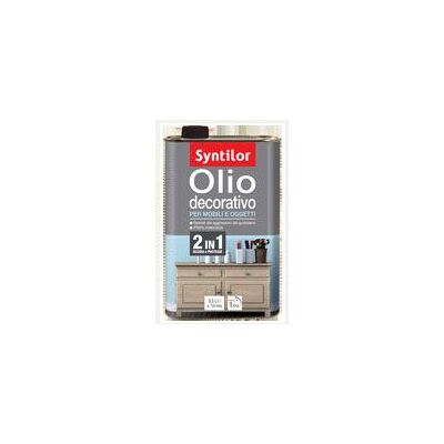 SYNTILOR Olio Decorativo Per Mobili Eoggetti 0,5 Lt Bianco Iridescente - SYNTILOR Olio Decorativo Per Mobili Eoggetti 0,5 Lt Bianco Iridescente -
