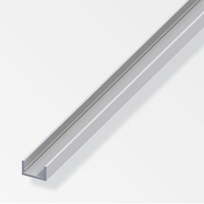 ALFER Profilo A U Aluminium 10x19.5x1.5mm Lunghezza 1m Argento - 01063 ALFER Profilo A U Aluminium 10x19.5x1.5mm Lunghezza 1m Argento - 01063