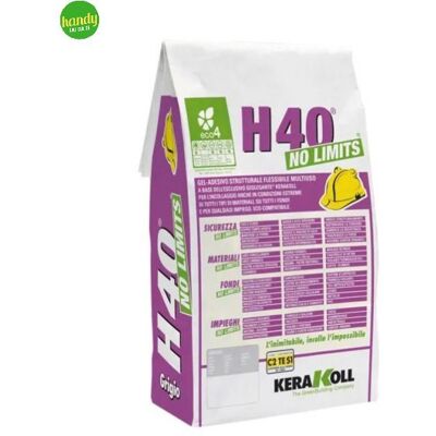 Kerakoll H40 Colla Strutturale Flessibile Grigia - Colla per Piastrelle Kerakoll H40 Colla Strutturale Flessibile Grigia - Colla per Piastrelle