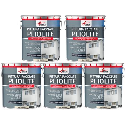 ARCANE INDUSTRIES Pittura Alla Pliolite : Per Facciate E Stucco - Arcafaçade Plioprotect - 5 X 10 L Pietra - Ral 090 90 10 - ARCANE INDUSTRIES Pittura Alla Pliolite : Per Facciate E Stucco - Arcafaçade Plioprotect - 5 X 10 L Pietra - Ral 090 90 10 -