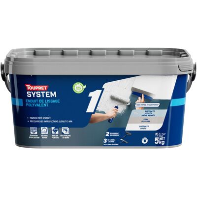 TOUPRET Prodotto Di Finitura Smoothing Compound 5 Kg Asciugatura Rapida TOUPRET Prodotto Di Finitura Smoothing Compound 5 Kg Asciugatura Rapida