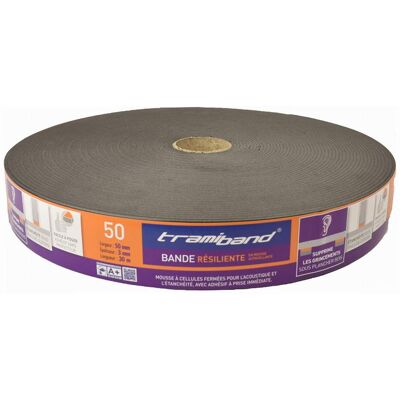TRAMICO SA Tramiband Sottofondo acustico - 45x3mm, 30m - Materiale da costruzione TRAMICO SA Tramiband Sottofondo acustico - 45x3mm, 30m - Materiale da costruzione