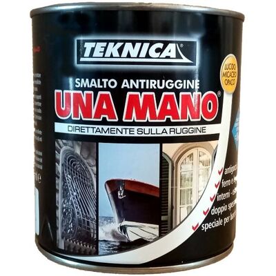TEKNICA Una Mano Smalto Antiruggine Interno Esterno Barche Protett 750ml Micaceo - Colore: Grigio Chiaro Micaceo TEKNICA Una Mano Smalto Antiruggine Interno Esterno Barche Protett 750ml Micaceo - Colore: Grigio Chiaro Micaceo