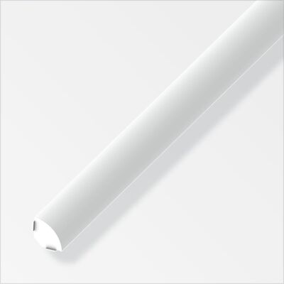 ALFER Autoadesivo Profilo Chiusura 14mm Pvc Bianco 1metro ALFER Autoadesivo Profilo Chiusura 14mm Pvc Bianco 1metro