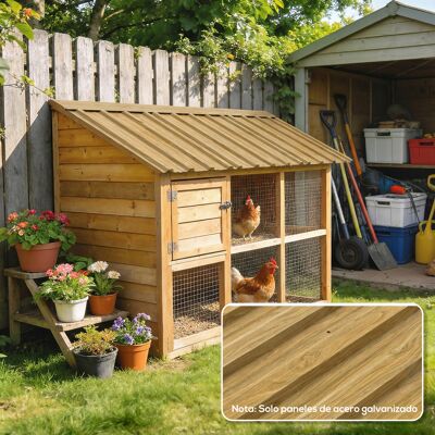 PZCC Set Di 12 Pannelli Per Tetto In Acciaio Zincato 7 M² Per Capanno Degli Attrezzi 129x45 Cm Legno Naturale PZCC Set Di 12 Pannelli Per Tetto In Acciaio Zincato 7 M² Per Capanno Degli Attrezzi 129x45 Cm Legno Naturale