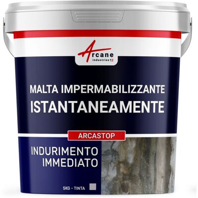 ARCANE INDUSTRIES Malta Impermeabilizzante, Per Sigillatura Delle Perdite D'Acqua - Arcastop - 5 Kg - ARCANE INDUSTRIES Malta Impermeabilizzante, Per Sigillatura Delle Perdite D'Acqua - Arcastop - 5 Kg -
