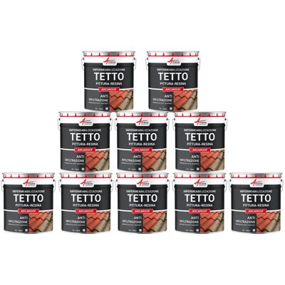 ARCANE INDUSTRIES Guaina Liquida Per Tetti, Guaina Impermeabilizzante Tetto Arcaroof - 10 X 10 L Grigio - ARCANE INDUSTRIES Guaina Liquida Per Tetti, Guaina Impermeabilizzante Tetto Arcaroof - 10 X 10 L Grigio -