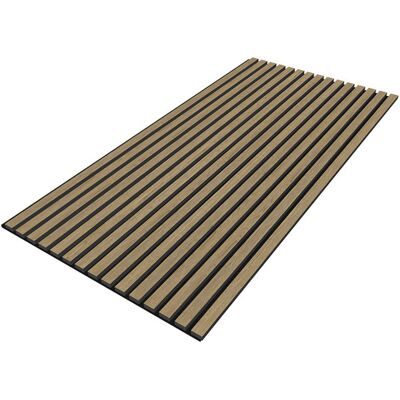 SWISS AQUA TECHNOLOGIES Pannello Acustico Da Parete Per Interni 60x120 Cm In Mdf Su Feltro Di Poliestere, Finitura Rovere Naturale, 0,72 M² SWISS AQUA TECHNOLOGIES Pannello Acustico Da Parete Per Interni 60x120 Cm In Mdf Su Feltro Di Poliestere, Finitura Rovere Naturale, 0,72 M²