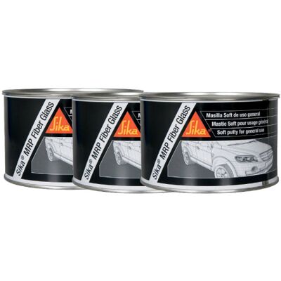 Sika - Stucco in fibra di vetro - Grigio - 2kg - Stucco di riparazione Sika - Stucco in fibra di vetro - Grigio - 2kg - Stucco di riparazione