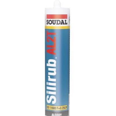 SOUDAL Silirub Al2t Silicone Da Costruzione Bianco SOUDAL Silirub Al2t Silicone Da Costruzione Bianco