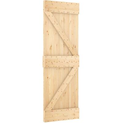 VIDAXL Porta Narvik 70 X 210 Cm Legno Di Pino Solido (non Trattato) VIDAXL Porta Narvik 70 X 210 Cm Legno Di Pino Solido (non Trattato)