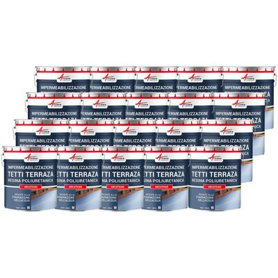 ARCANE INDUSTRIES Guaina Liquida Per Terrazzi, Guaina Impermabilizzante Arcathan - 20 X 15 Kg Grigio - ARCANE INDUSTRIES Guaina Liquida Per Terrazzi, Guaina Impermabilizzante Arcathan - 20 X 15 Kg Grigio -