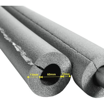 BONI-SHOP® Aeroflex® Sh Xt Isolamento Per Tubi, Coibentazione Tubi - 2m, Autoadesivo, Materiale Isolante Flessibile In Schiuma A Celle Chiuse A Base Di Caucciù, Nero - 60 X 10 Mm BONI-SHOP® Aeroflex® Sh Xt Isolamento Per Tubi, Coibentazione Tubi - 2m, Autoadesivo, Materiale Isolante Flessibile In Schiuma A Celle Chiuse A Base Di Caucciù, Nero - 60 X 10 Mm