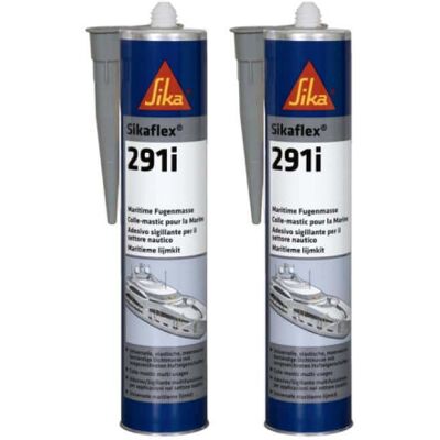 Set di 2 sigillanti marini Sikaflex 291i - Grigio - 300ml Set di 2 sigillanti marini Sikaflex 291i - Grigio - 300ml