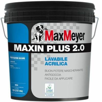MAX MEYER - Vernice acrillica lavabile bianca - 4 L - Paint MAX MEYER - Vernice acrillica lavabile bianca - 4 L - Paint