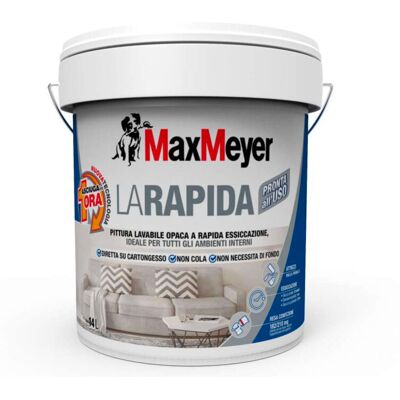 MAX MEYER Idropittura Max Lavabile La Rapida 14 L Bianco Opaco MAX MEYER Idropittura Max Lavabile La Rapida 14 L Bianco Opaco