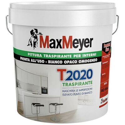 MAX MEYER Pittura Traspirante T2020 Colore Bianca Litri 14 MAX MEYER Pittura Traspirante T2020 Colore Bianca Litri 14