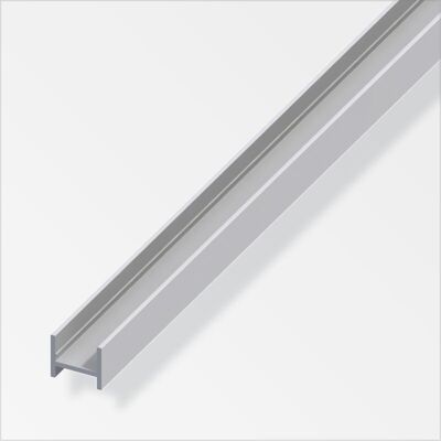 ALFER Profilo Ad H 16x19,5 Alluminio Argento 1metro ALFER Profilo Ad H 16x19,5 Alluminio Argento 1metro