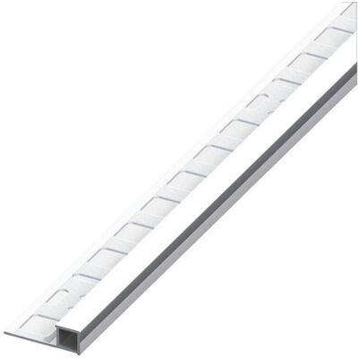 ARCANSAS 5pz Profilo Quadrato Chiuso Jolly Alluminio Argento Cromato Mm. 12,5x2,5 Mt. ARCANSAS 5pz Profilo Quadrato Chiuso Jolly Alluminio Argento Cromato Mm. 12,5x2,5 Mt.