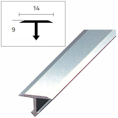 ARCANSAS Profilo Tialu Mt.0,9 Alluminio - Mm.14x9 Acciaio Inox ARCANSAS Profilo Tialu Mt.0,9 Alluminio - Mm.14x9 Acciaio Inox