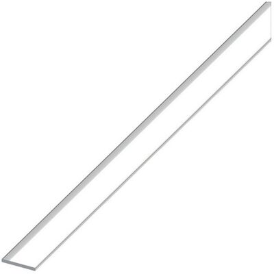 ARCANSAS 5pz Profilo Barra Piatta Alluminio Argento Cromato Mm. 15x2 Mt. 2 ARCANSAS 5pz Profilo Barra Piatta Alluminio Argento Cromato Mm. 15x2 Mt. 2