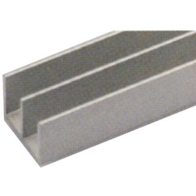 ARCANSAS Profilo Alluminio '''canalino Doppia U''' 20x18mm 2mt Argento (1032) ARCANSAS Profilo Alluminio '''canalino Doppia U''' 20x18mm 2mt Argento (1032)