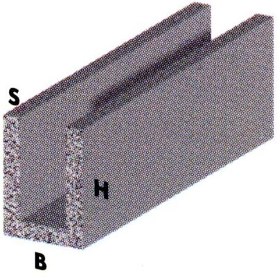 ARCANSAS Profilo Alluminio '''canalino U''' 10x15mm 2mt Argento (1010) ARCANSAS Profilo Alluminio '''canalino U''' 10x15mm 2mt Argento (1010)