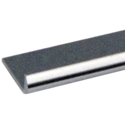 ARCANSAS - unghietta 18x1 mm 2 m - Alluminio cromato - 18x1 mm 2 m - Aluminium profile ARCANSAS - unghietta 18x1 mm 2 m - Alluminio cromato - 18x1 mm 2 m - Aluminium profile