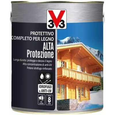 V33 - Protettivo Completo Per Legno Alta Protezione A Solvente, Colore Castagno Chiaro - 2,5 Litri V33 - Protettivo Completo Per Legno Alta Protezione A Solvente, Colore Castagno Chiaro - 2,5 Litri