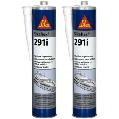 Set di 2 sigillanti marini Sikaflex 291i - Bianco - 300ml Set di 2 sigillanti marini Sikaflex 291i - Bianco - 300ml