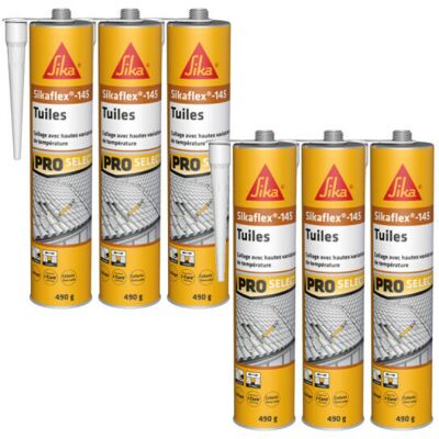 Sika Flex 145 Colla flessibile per piastrelle - 490g - Terracotta Sika Flex 145 Colla flessibile per piastrelle - 490g - Terracotta