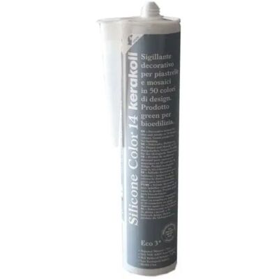 KERAKOLL Silicone Sigillante Decorativo Piastrelle Mosaici Giunture Fughe Colorato 310 Ml Colore- N 14 - Confezione 1 KERAKOLL Silicone Sigillante Decorativo Piastrelle Mosaici Giunture Fughe Colorato 310 Ml Colore- N 14 - Confezione 1