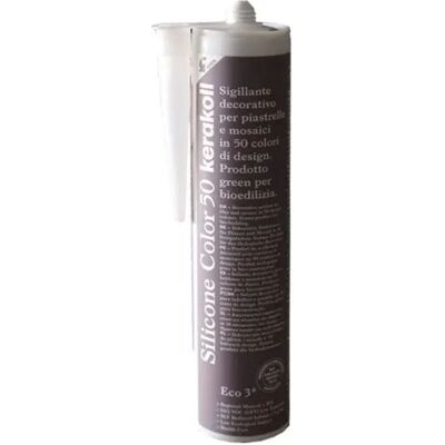 KERAKOLL Silicone Sigillante Decorativo Piastrelle Mosaici Giunture Fughe Colorato 310 Ml Colore- N 50 - Confezione 1 KERAKOLL Silicone Sigillante Decorativo Piastrelle Mosaici Giunture Fughe Colorato 310 Ml Colore- N 50 - Confezione 1