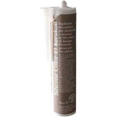 KERAKOLL Silicone Sigillante Decorativo Piastrelle Mosaici Giunture Fughe Colorato 310 Ml Colore- N 45 - Confezione 1 KERAKOLL Silicone Sigillante Decorativo Piastrelle Mosaici Giunture Fughe Colorato 310 Ml Colore- N 45 - Confezione 1