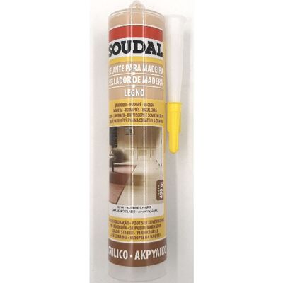 SOUDAL Silicone Legno 300 Ml - Rovere Chiaro SOUDAL Silicone Legno 300 Ml - Rovere Chiaro