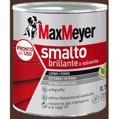 MAX MEYER Maxmeyer Smalto A Solvente Brillante Marrone R8016 0,750 L MAX MEYER Maxmeyer Smalto A Solvente Brillante Marrone R8016 0,750 L