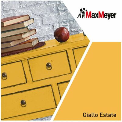 MAX MEYER Maxmeyer Smalto Opaco All'acqua Poliuretanico Giallo Estate 0,125 L MAX MEYER Maxmeyer Smalto Opaco All'acqua Poliuretanico Giallo Estate 0,125 L