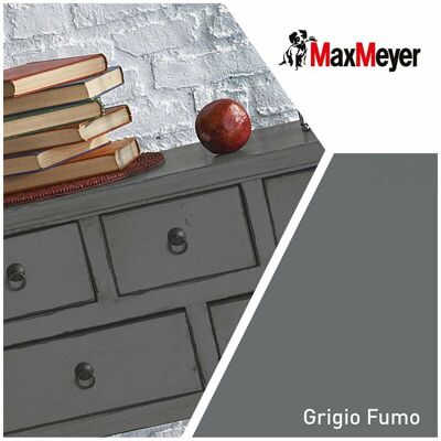MAX MEYER Maxmeyer Smalto Opaco All'acqua Poliuretanico Grigio Fumo 0,125 L MAX MEYER Maxmeyer Smalto Opaco All'acqua Poliuretanico Grigio Fumo 0,125 L