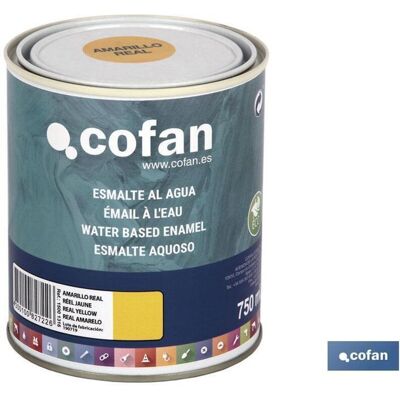 Smaltatura all'Acqua COFAN - Giallo Reale - 750ml - Interni & Esterni Smaltatura all'Acqua COFAN - Giallo Reale - 750ml - Interni & Esterni