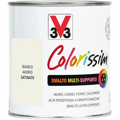 V33 Smalto Multisupporto Colorissim Bianco Avorio 2,5 Lt V33 Smalto Multisupporto Colorissim Bianco Avorio 2,5 Lt