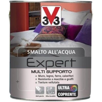 V33 Smalto All'acqua Expert Multisupporto Nero 2,5l - V33 Smalto All'acqua Expert Multisupporto Nero 2,5l -