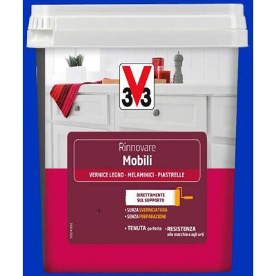 V33 Smalto Per Mobili Blu Notte 0,75lt V33 Smalto Per Mobili Blu Notte 0,75lt