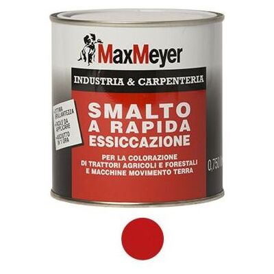 MAX MEYER Smalto Rapida Essiccazione Lt. 0,75 Rosso Traffico MAX MEYER Smalto Rapida Essiccazione Lt. 0,75 Rosso Traffico