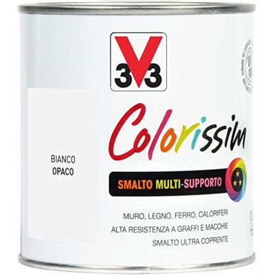 V33 Smalto Bianco Opaco 0,5 Lt H20 Multisuperficie V33 Smalto Bianco Opaco 0,5 Lt H20 Multisuperficie