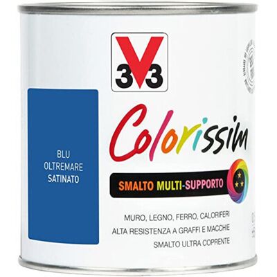 V33 Smalto Multisupporto Colorissim Blu Oltremare 0,5 Lt V33 Smalto Multisupporto Colorissim Blu Oltremare 0,5 Lt