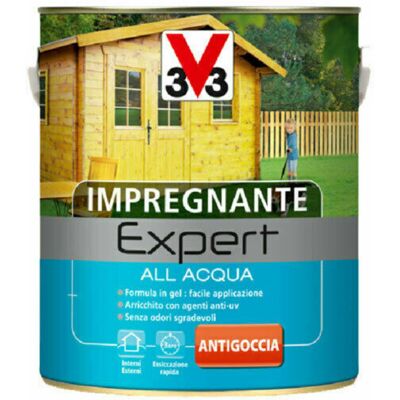 V33 Impregnante Ad Acqua Lt.0,75 Expert Castagno Scuro V33 Impregnante Ad Acqua Lt.0,75 Expert Castagno Scuro