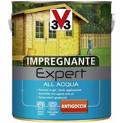 V33 Protettivo per Legno a Base d'Acqua - Noce Antico - 2,5L - Impregnante per Legno V33 Protettivo per Legno a Base d'Acqua - Noce Antico - 2,5L - Impregnante per Legno